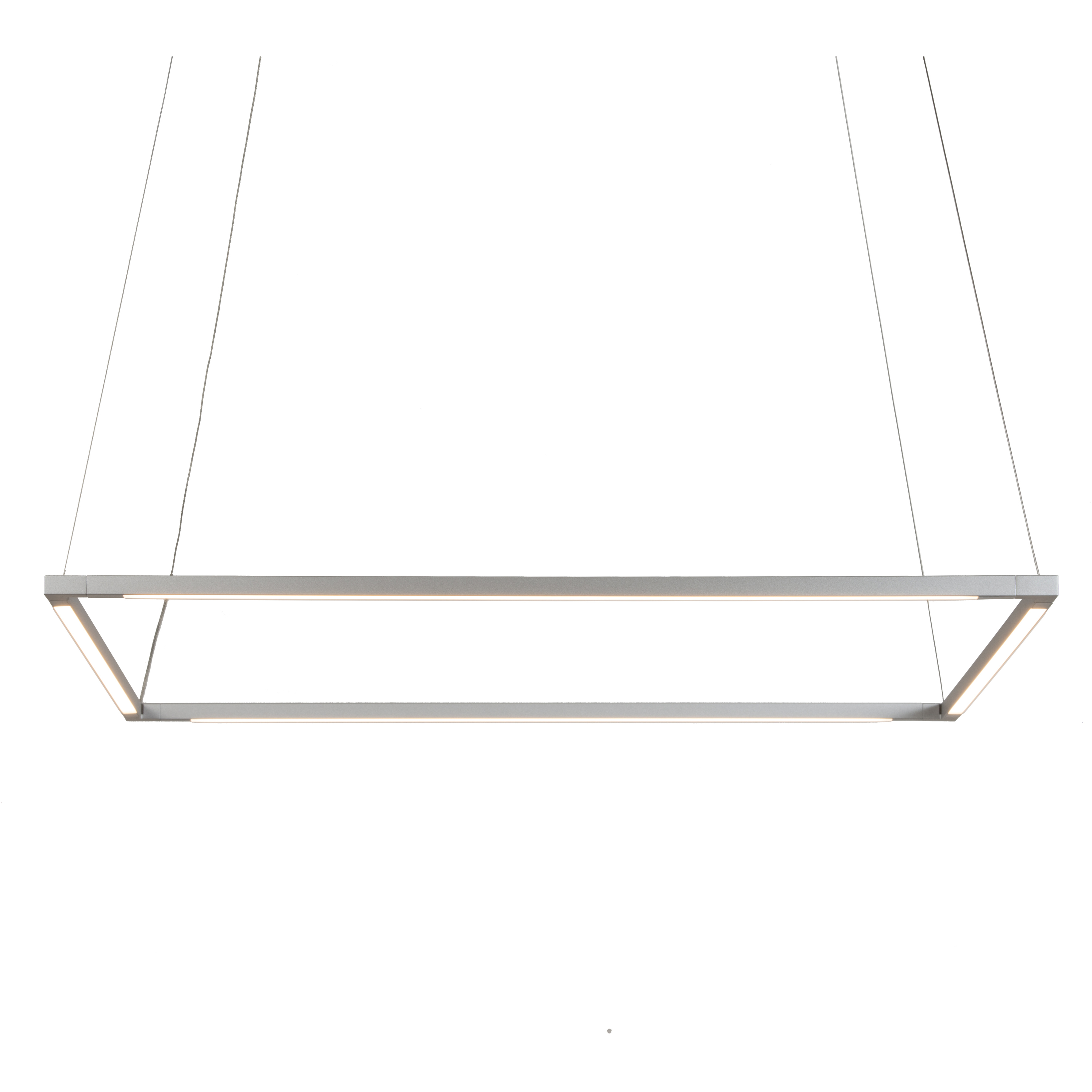 Z-Bar LED 25.98 inch Silver Pendant Ceiling Light, Square